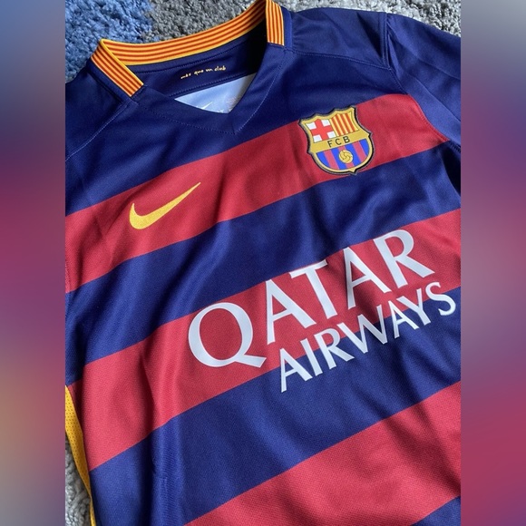(SOLD) Fc Barcelona Nike 2015 Neymar Jr Jersey Size Small - Picture 3 of 11